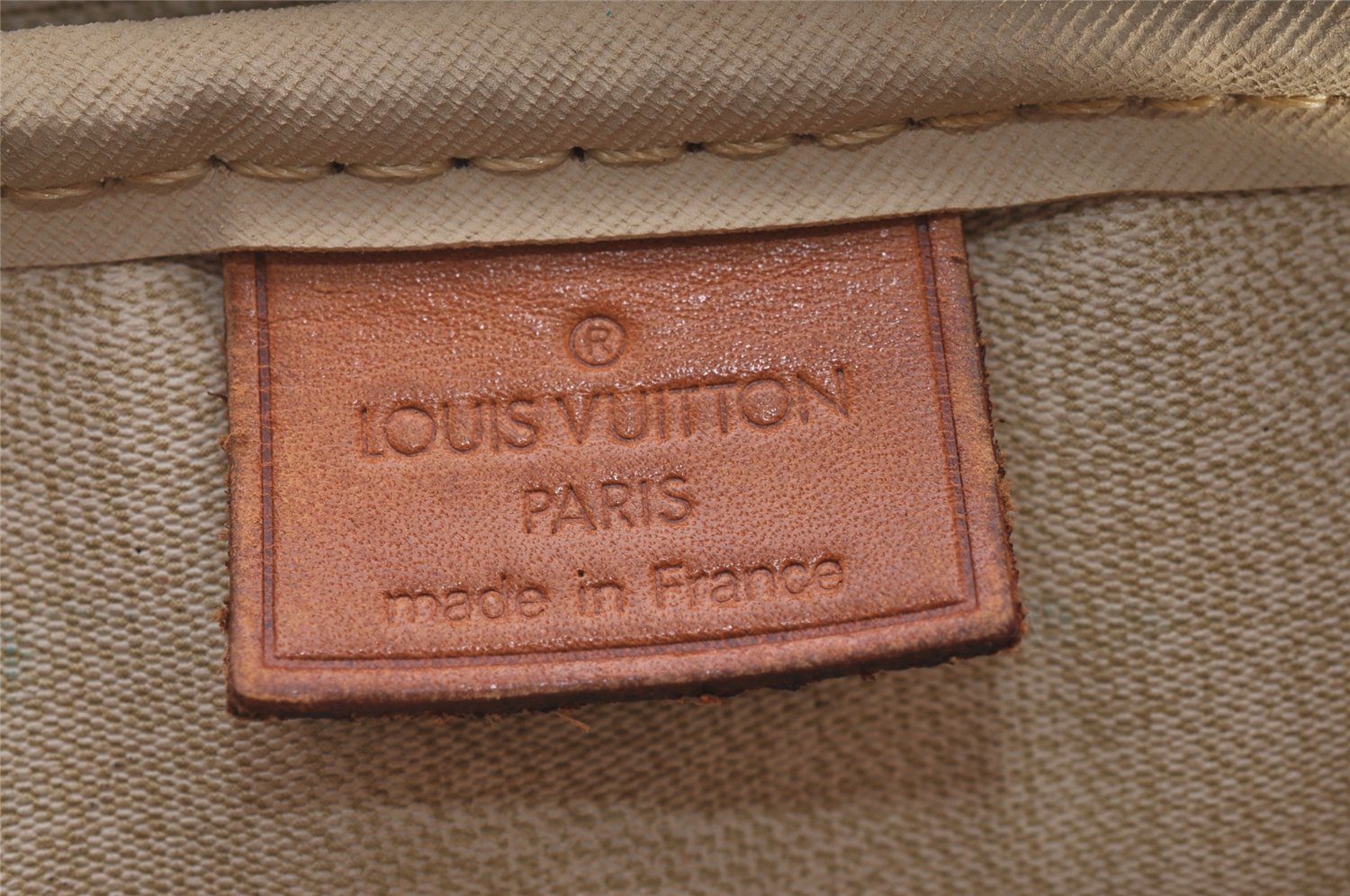 Authentic Louis Vuitton Monogram Deauville Hand Bag M47270 LV 6249I