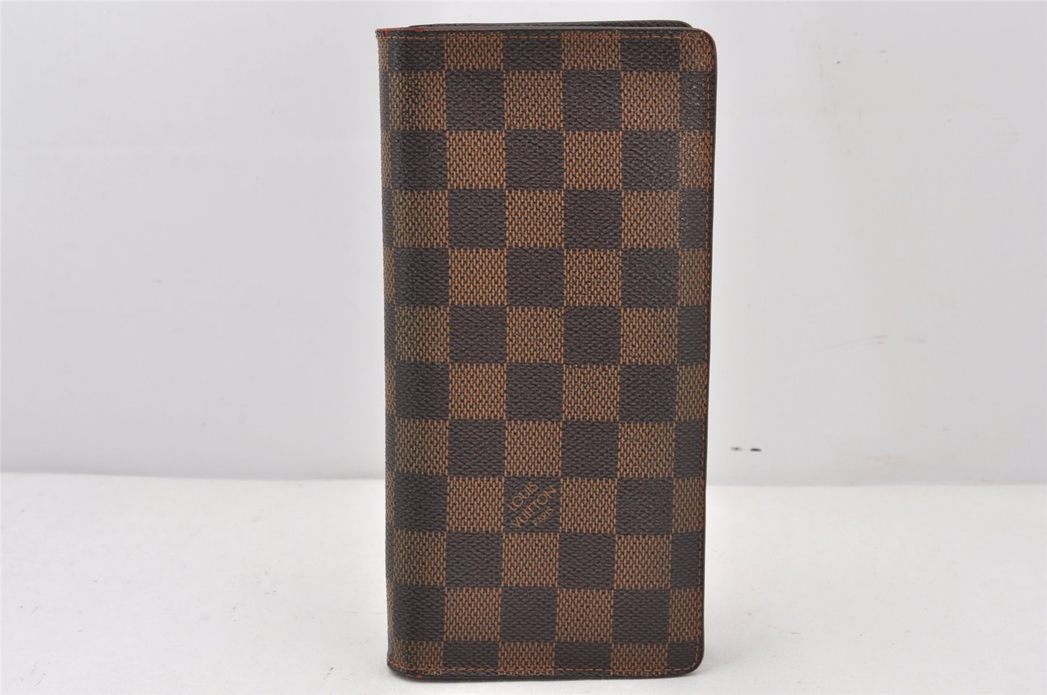 Authentic Louis Vuitton Damier Portefeuille Brazza Long Wallet N60017 LV 6249K