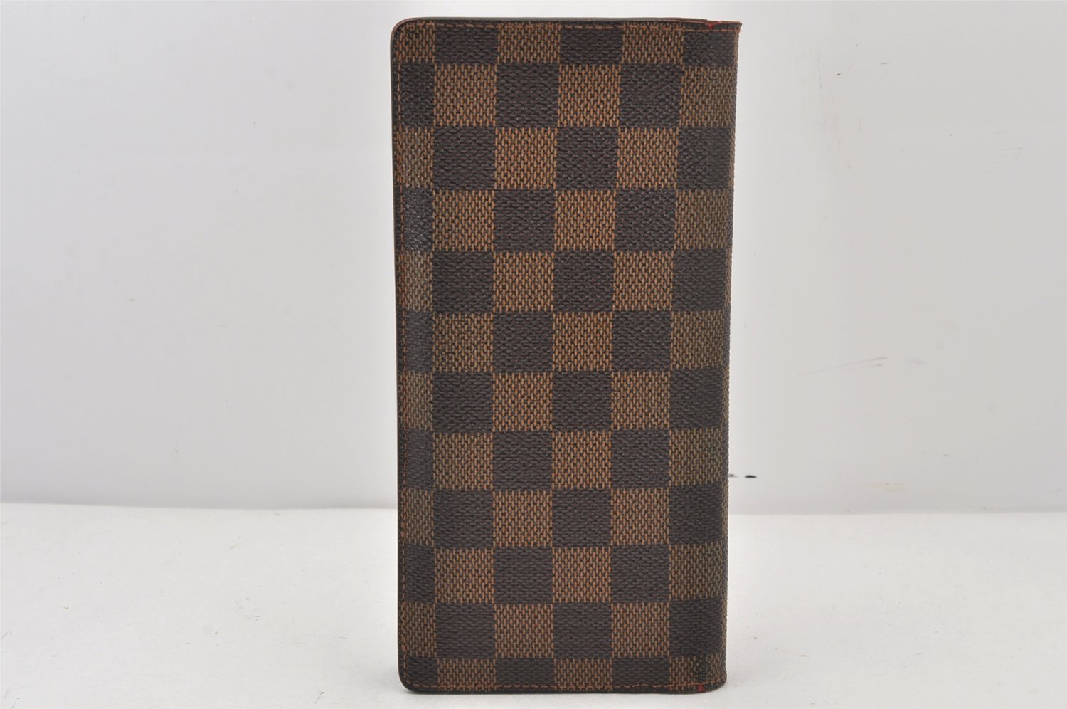 Authentic Louis Vuitton Damier Portefeuille Brazza Long Wallet N60017 LV 6249K