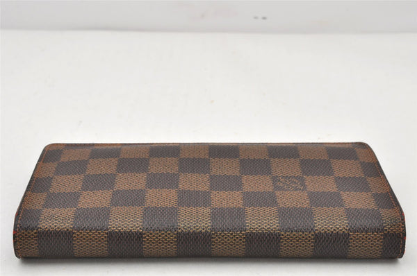 Authentic Louis Vuitton Damier Portefeuille Brazza Long Wallet N60017 LV 6249K