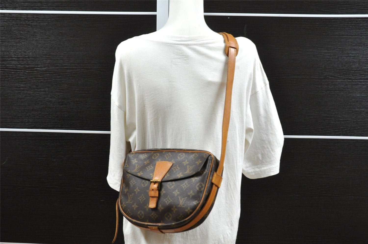 Authentic Louis Vuitton Monogram Jeune Fille GM M51225 Shoulder Cross Bag 6250I