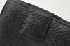 Auth GUCCI Sherry Line Interlocking G Bifold Wallet Leather 131865 Black 6250K