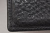 Auth GUCCI Sherry Line Interlocking G Bifold Wallet Leather 131865 Black 6250K