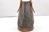 Authentic Louis Vuitton Monogram Bucket PM Shoulder Tote Bag M42238 Junk 6252K