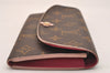 Auth Louis Vuitton Monogram Portefeuille Emilie Flower Wallet M64202 LV 6253J
