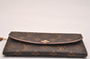 Auth Louis Vuitton Monogram Portefeuille Emilie Flower Wallet M64202 LV 6253J