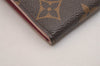 Auth Louis Vuitton Monogram Portefeuille Emilie Flower Wallet M64202 LV 6253J