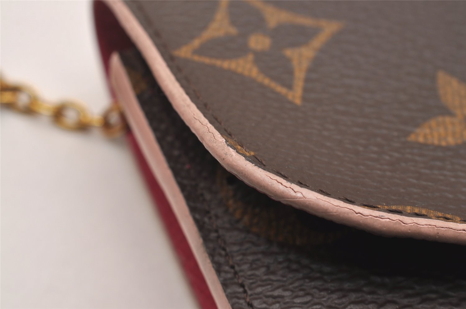Auth Louis Vuitton Monogram Portefeuille Emilie Flower Wallet M64202 LV 6253J