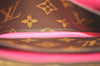 Auth Louis Vuitton Monogram Portefeuille Emilie Flower Wallet M64202 LV 6253J