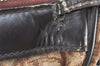 Authentic Christian Dior Trotter Boston Hand Bag Canvas Leather Brown CD 6253K