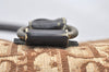 Authentic Christian Dior Trotter Boston Hand Bag Canvas Leather Brown CD 6253K