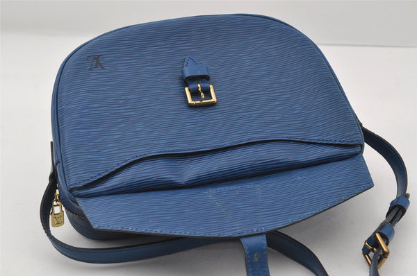 Authentic Louis Vuitton Epi Jeune Fille Shoulder Cross Bag Blue M52155 LV 6255I