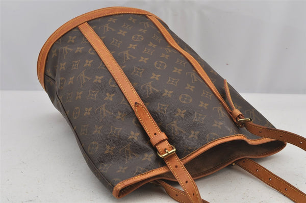 Authentic Louis Vuitton Monogram Bucket GM Shoulder Tote Bag M42236 Junk 6256J