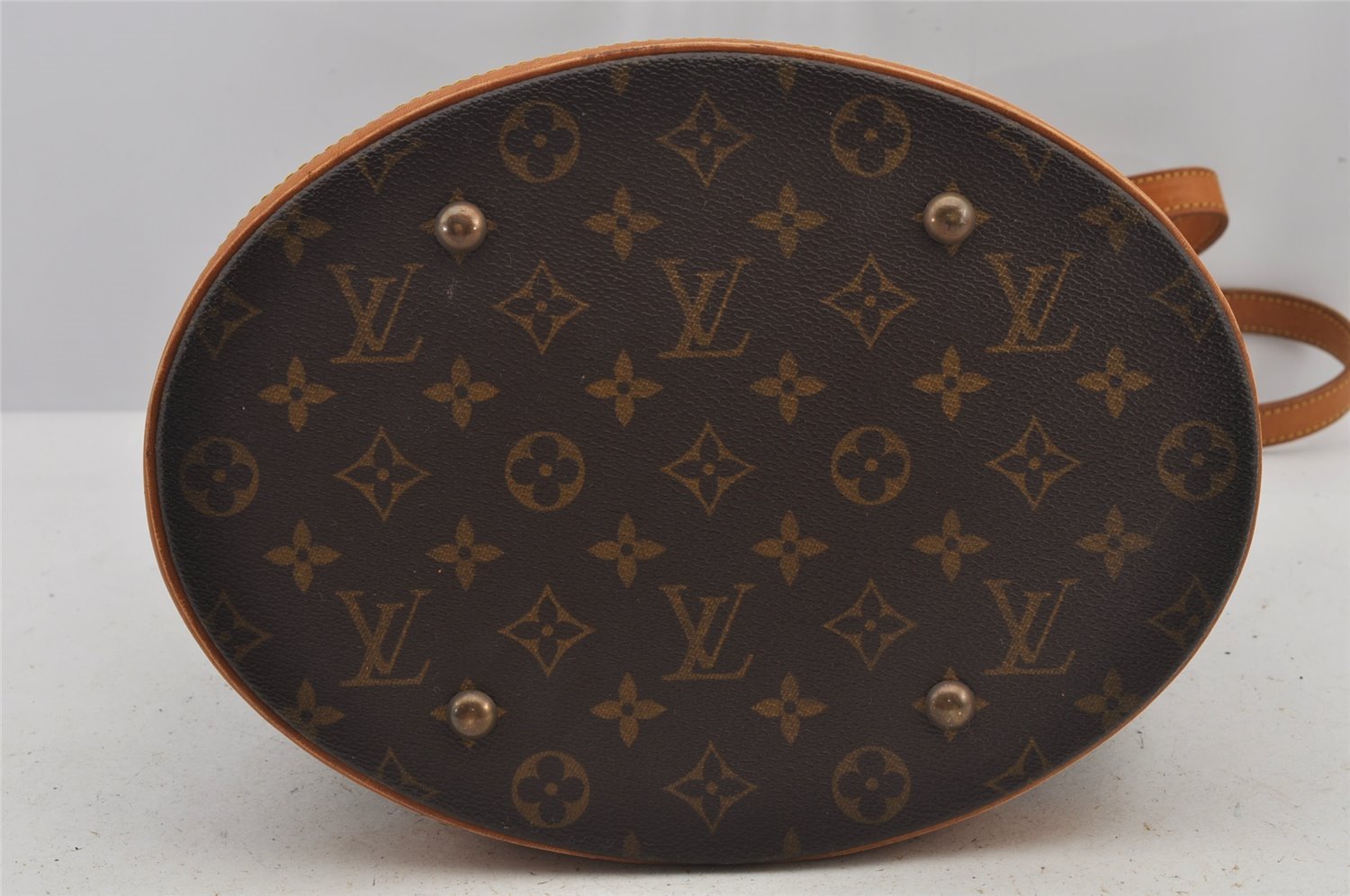 Authentic Louis Vuitton Monogram Bucket GM Shoulder Tote Bag M42236 Junk 6256J