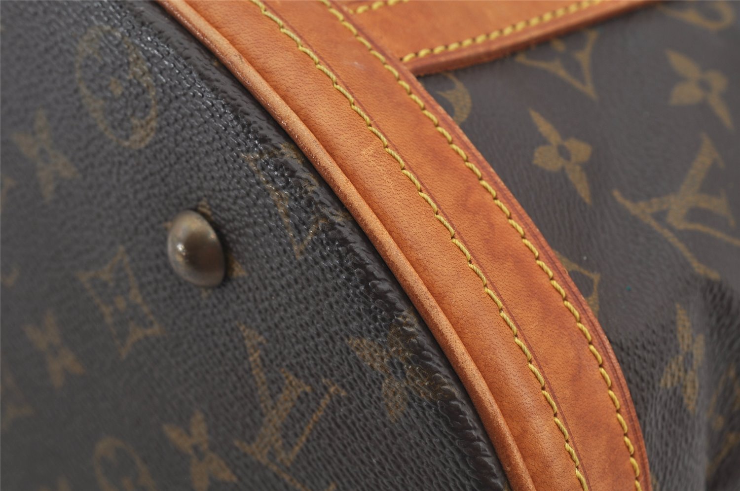 Authentic Louis Vuitton Monogram Bucket GM Shoulder Tote Bag M42236 Junk 6256J