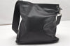 Authentic GUCCI Vintage Shoulder Cross Body Bag Purse Leather 91761 Black 6256K