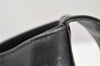 Authentic GUCCI Vintage Shoulder Cross Body Bag Purse Leather 91761 Black 6256K