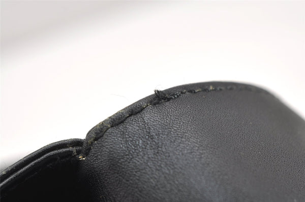 Authentic GUCCI Vintage Shoulder Cross Body Bag Purse Leather 91761 Black 6256K