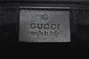 Authentic GUCCI Vintage Shoulder Cross Body Bag Purse Leather 91761 Black 6256K