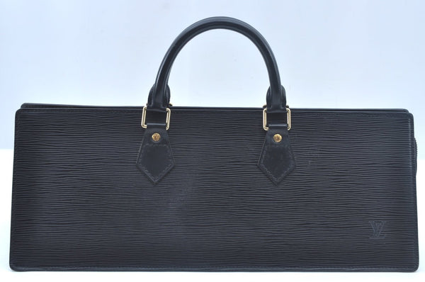 Authentic Louis Vuitton Epi Sac Triangle Hand Bag Black M52092 LV 6257I