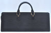 Authentic Louis Vuitton Epi Sac Triangle Hand Bag Black M52092 LV 6257I