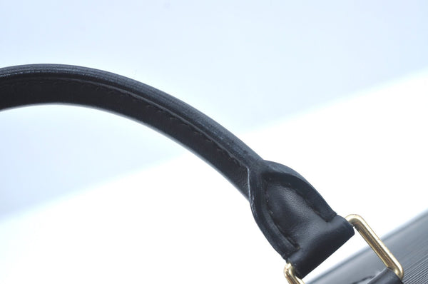 Authentic Louis Vuitton Epi Sac Triangle Hand Bag Black M52092 LV 6257I