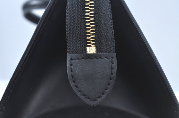 Authentic Louis Vuitton Epi Sac Triangle Hand Bag Black M52092 LV 6257I