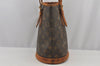 Authentic Louis Vuitton Monogram Bucket PM Shoulder Tote Bag M42238 LV 6257J