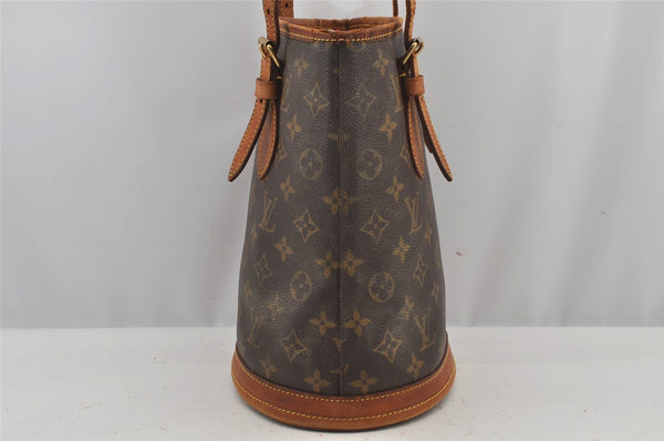 Authentic Louis Vuitton Monogram Bucket PM Shoulder Tote Bag M42238 LV 6257J