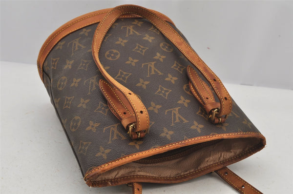 Authentic Louis Vuitton Monogram Bucket PM Shoulder Tote Bag M42238 LV 6257J
