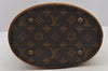Authentic Louis Vuitton Monogram Bucket PM Shoulder Tote Bag M42238 LV 6257J