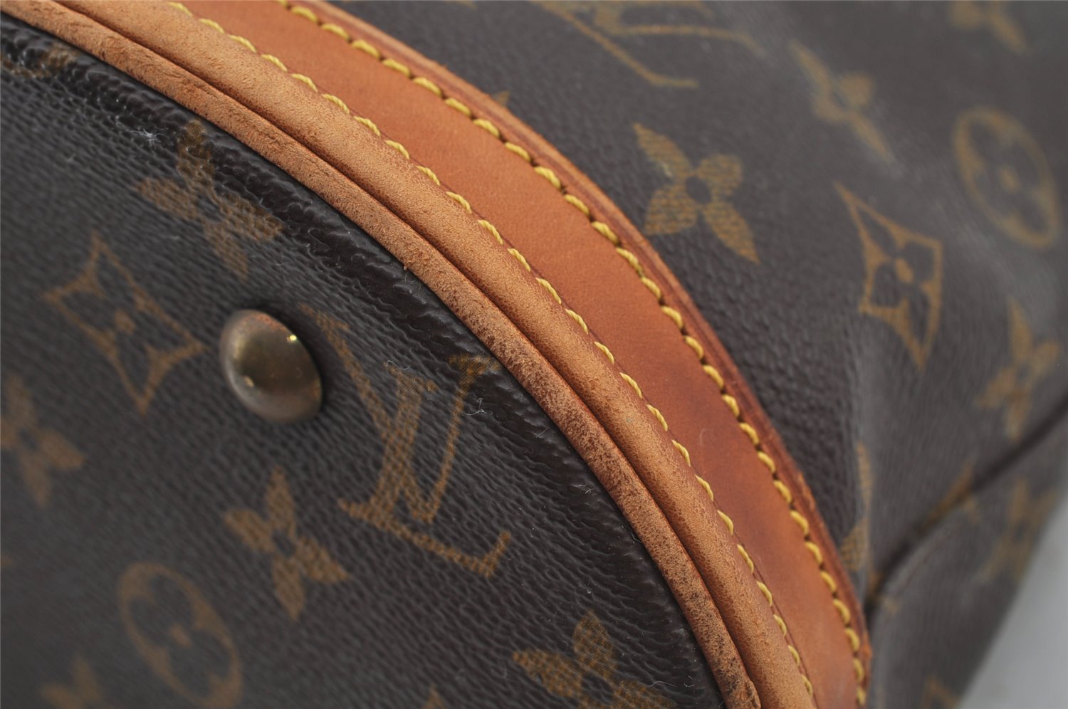 Authentic Louis Vuitton Monogram Bucket PM Shoulder Tote Bag M42238 LV 6257J