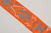 Authentic HERMES Twilly Scarf "KELLY EN PERLES" Silk Orange 6259J