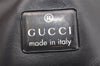 Authentic GUCCI Shoulder Hand Bag Purse Suede Leather 0013770 Black 6259K