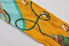 Authentic HERMES Twilly Scarf "LES CLES" Silk Yellow 6260J