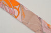 Authentic HERMES Twilly Scarf "Bouteilles a la Mer" Silk Pink 6261J