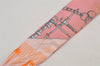 Authentic HERMES Twilly Scarf "Bouteilles a la Mer" Silk Pink 6261J