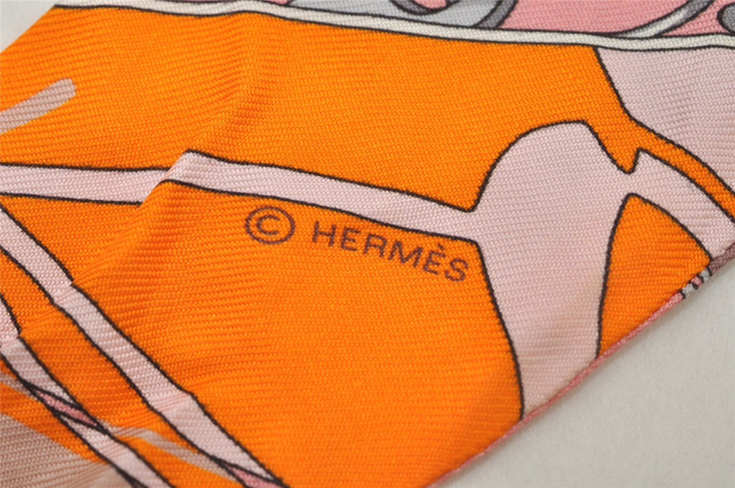 Authentic HERMES Twilly Scarf 