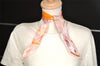 Authentic HERMES Twilly Scarf "Bouteilles a la Mer" Silk Pink 6261J