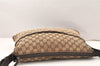 Authentic GUCCI Shoulder Cross Body Bag GG Canvas Leather 145856 Brown 6263K