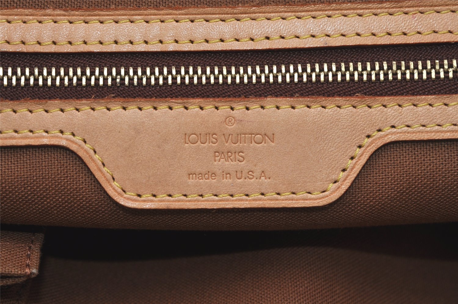 Authentic Louis Vuitton Monogram Cabas Mezzo Shoulder Tote Bag M51151 LV 6264I