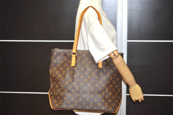 Authentic Louis Vuitton Monogram Cabas Mezzo Shoulder Tote Bag M51151 LV 6264I