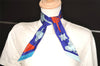 Authentic HERMES Twilly Scarf "MERVEILLEUSES LANTERNES" Silk Blue 6264J