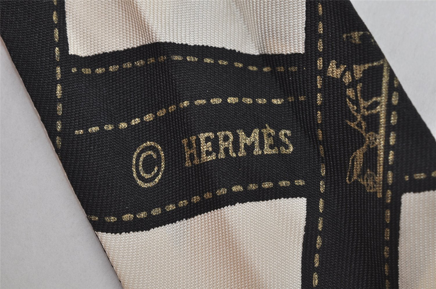 Authentic HERMES Twilly Scarf 