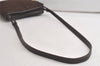 Authentic Christian Dior Trotter Shoulder Cross Bag Canvas Leather Brown 6265K