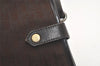 Authentic Christian Dior Trotter Shoulder Cross Bag Canvas Leather Brown 6265K