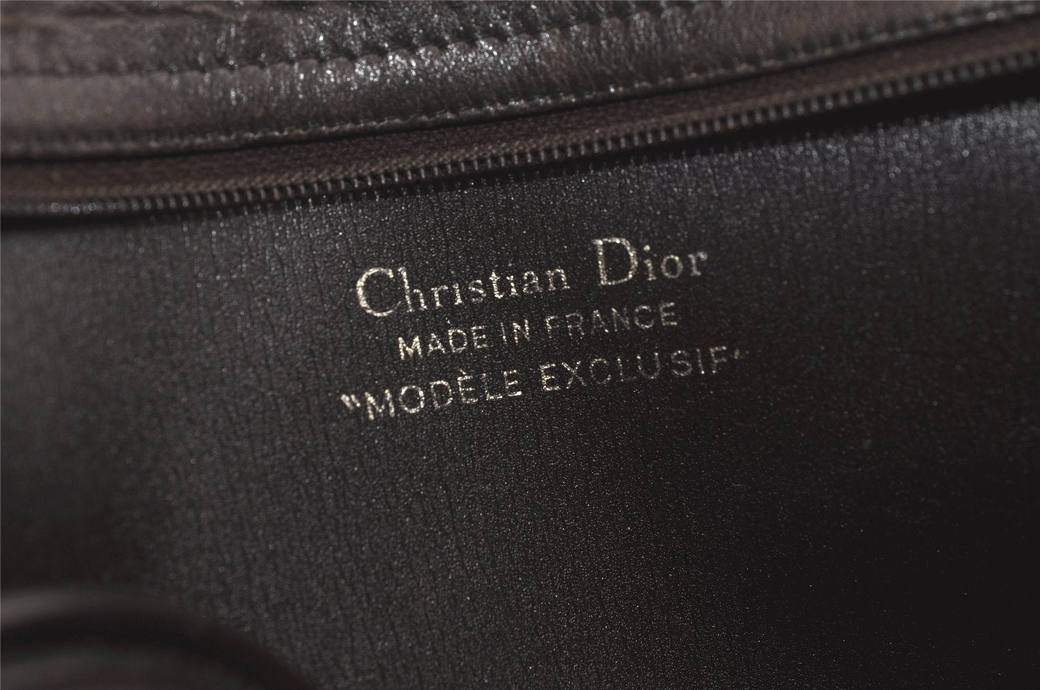 Authentic Christian Dior Trotter Shoulder Cross Bag Canvas Leather Brown 6265K