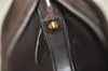 Authentic Christian Dior Trotter Shoulder Cross Bag Canvas Leather Brown 6265K