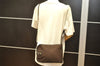 Authentic Christian Dior Trotter Shoulder Cross Bag Canvas Leather Brown 6265K