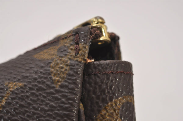Authentic Louis Vuitton Monogram Pochette Accessoires Pouch M51980 LV 6266I